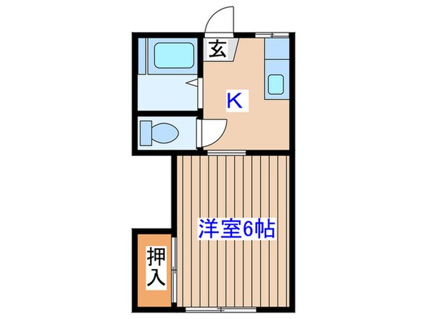 ササキアパートの物件間取画像